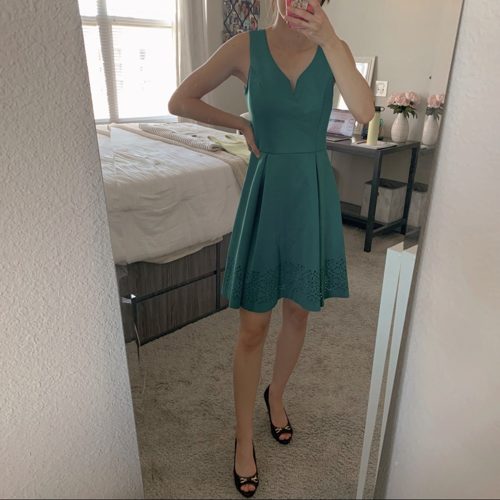 Emerald green dress
